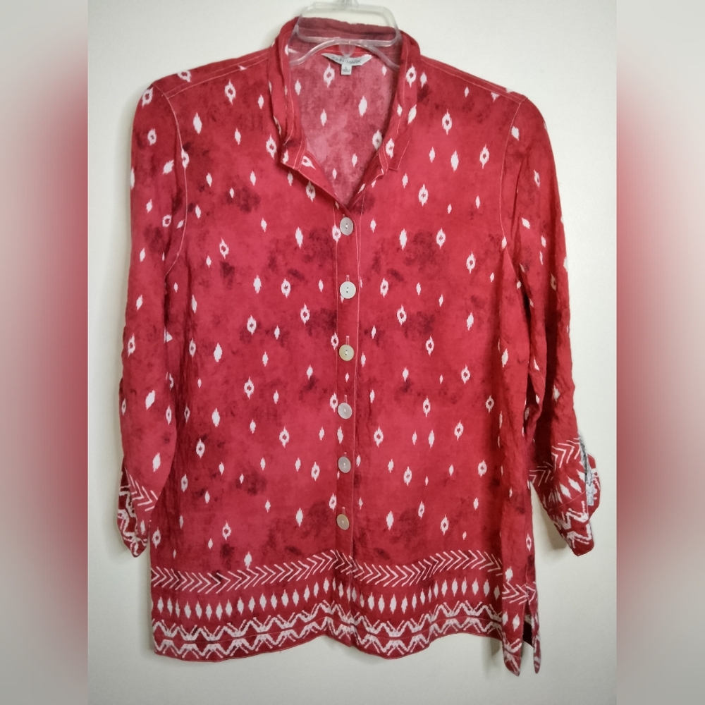 John Mark (Size L) Multicolored Patterned Rusch S… - image 1